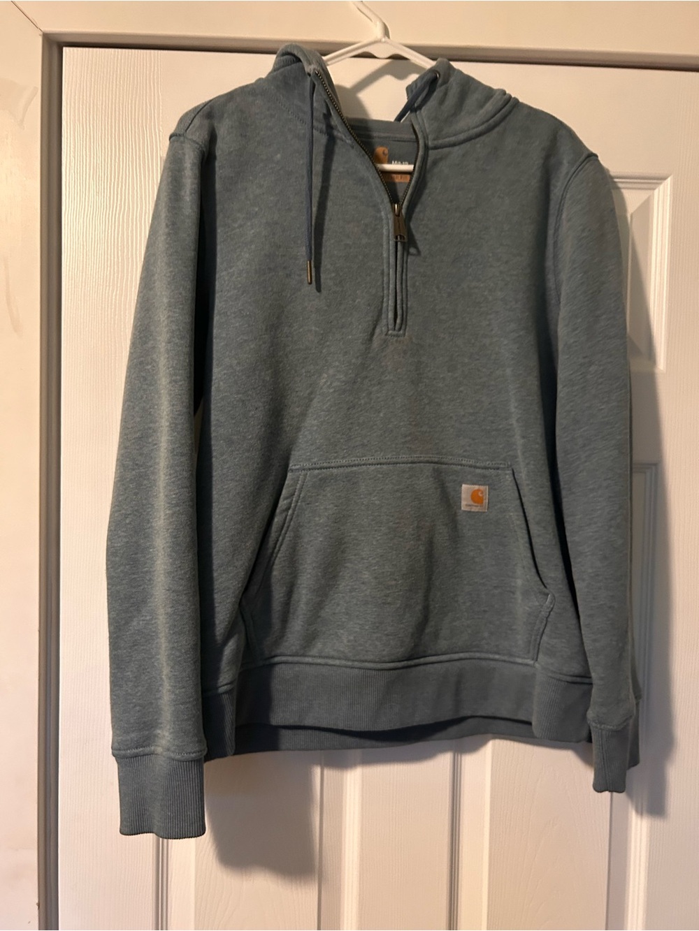Carhartt Women’s Hooded Quarter-Zip Sweatshirt - Slate Blue
